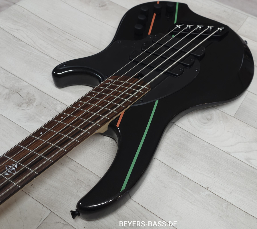 Dingwall JT3 John Taylor 5-String, Metallic Black, Signature